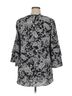 Apt. 9 97% Polyester 3% Spandex 100% Polyester Floral Black White 3/4 Sleeve Blouse Size XL - photo 2