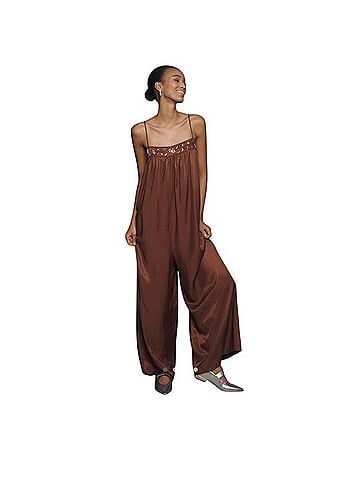 Anthropologie Maeve Beaded Wide Leg Jumpsuit Jumpsuit (view 1)
