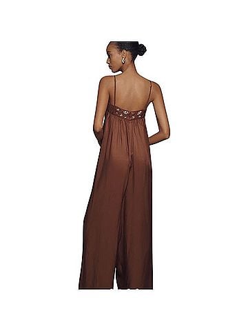 Anthropologie Maeve Beaded Wide Leg Jumpsuit Jumpsuit (view 2)