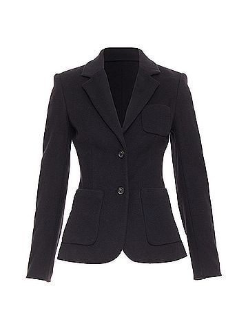 The Row The Row wool deerskin trim patch pockets blazer (view 1)