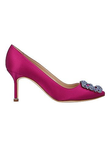 Manolo Blahnik Manolo Blahnik Hangisi 070 Pump Pink (view 1)