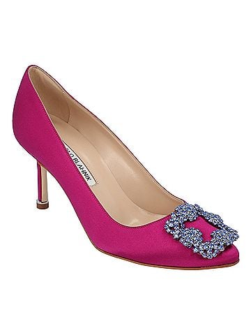 Manolo Blahnik Manolo Blahnik Hangisi 070 Pump Pink (view 2)