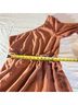 Alythea 100% Polyester Solid Brown Casual Dress Size M - photo 5