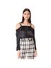 3.1 Phillip Lim 100% Silk 53% Viscose 47% Cotton Black Silk Top Size 6 - photo 1