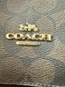 Coach 100% Leather Print Brown Black Leather Tote One size - photo 6