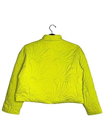 7 For All Mankind Neon Green Quilted Swirl Jacket (view 2)