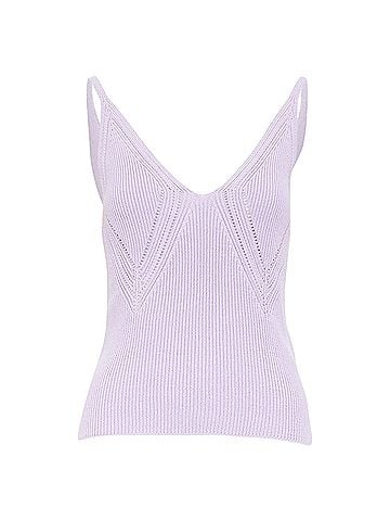 Jil Sander Jil Sander pointelle ribbed knit tank top (view 1)