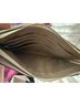 Coach 100% Leather Print Brown Tan Leather Wristlet One size - photo 3