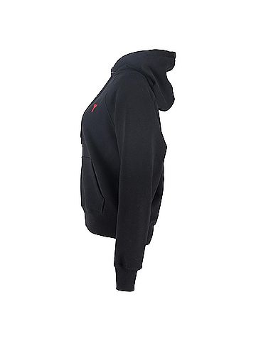 AMI AMI Paris Ami De Coeur Hoodie in Black Cotton (view 2)