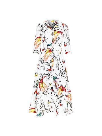 Erdem Erdem Kasia poplin paisley shirt dress (view 1)