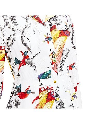 Erdem Erdem Kasia poplin paisley shirt dress (view 2)
