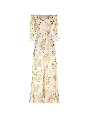 Luxxel Floral Print Maxi Dress Casual Dress (view 1)