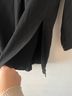 Eileen Fisher 100% Silk Black Long Sleeve Blouse Size S - photo 4