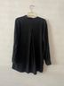 Eileen Fisher 100% Silk Black Long Sleeve Blouse Size S - photo 6