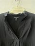 Eileen Fisher 100% Silk Black Long Sleeve Blouse Size S - photo 3