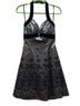 Roberta Floral Gray Black Cocktail Dress Size 9 - photo 1