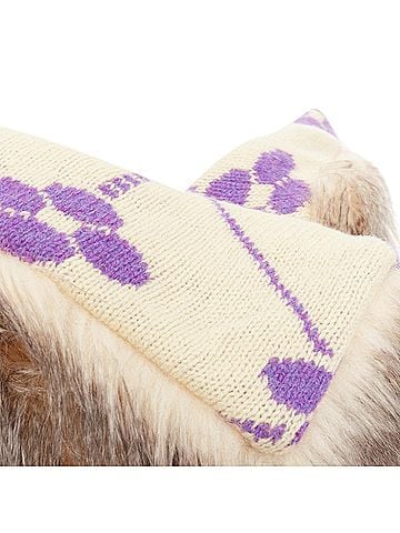 Prada Prada Raf Simons Runway fur jacquard clutch shawl (view 2)