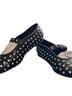 Liliana Black Flats Size 10 - photo 2