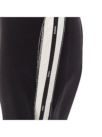 Monse Monse wool cotton logo trim wide leg pants (view 2)