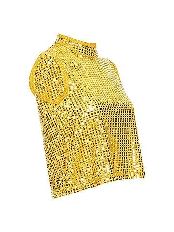 Comme des Garçons Comme Des Garcons sequinned 3D cut cropped vest (view 1)