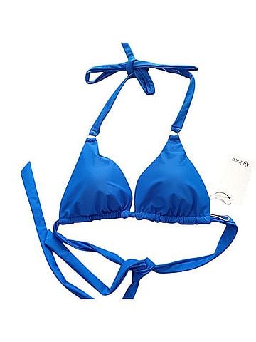 Quince Italian Full Coverage Ring Triangle Bikini Top Swimsuit Top (view 1)