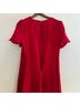 DKNY Solid Red Gold Casual Dress Size 10 - photo 9
