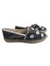 Jack Rogers 100% Cotton Floral Multi Color Blue Flats Size 8 - photo 1