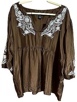 Karen Kane Long Sleeve Blouse (view 1)