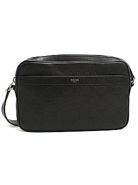 Céline CELINE (Celine) Crossbody Shoulder Bag 117003FS3.38SI Medium Messenger Embossed Triomphe Pattern Men's Black (view 1)