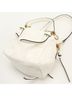 Prada 100% Leather White PRADA Prada Dangle Mini Handbag for Women, White One size - photo 2