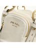 Prada 100% Leather White PRADA Prada Dangle Mini Handbag for Women, White One size - photo 4