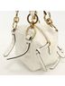 Prada 100% Leather White PRADA Prada Dangle Mini Handbag for Women, White One size - photo 6