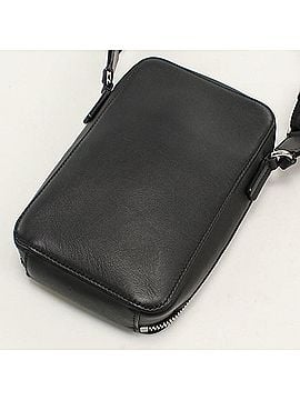 Loewe LOEWE (Loewe) Crossbody Shoulder Bag C565S59X01 Vertical Pocket Anagram Men's Black (view 2)