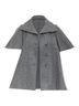 MARNI 100% Cotton Black Marni wool blend flannel flutter short jacket Size 4 - photo 2