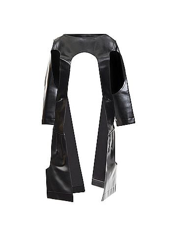 Comme des Garçons Comme Des Garcons faux leather open frame top (view 1)