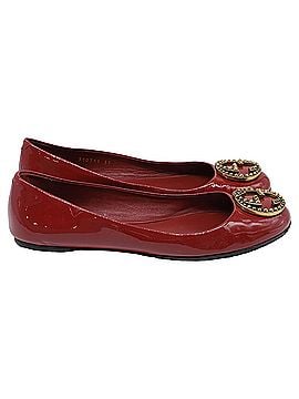 Gucci Gucci Studded GG Ballet Flats in Burgundy Patent Leather (view 1)