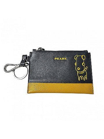 Prada Prada PRADA Saffiano Dog Illustration Wallet/Coin Case 2TT080 Women's (view 1)