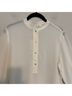 Everlane 100% Silk White Long Sleeve Button-Down Shirt Size 2 - photo 5