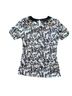 Hot Topic Print Black White Short Sleeve Blouse Size XL - photo 2