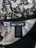 Hot Topic Print Black White Short Sleeve Blouse Size XL - photo 3