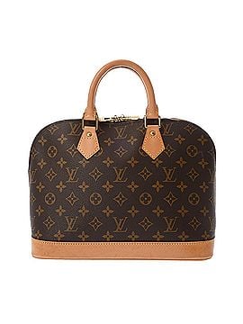 Louis Vuitton LOUIS VUITTON Louis Vuitton Monogram Alma Old Model Brown M51130 Women's Canvas Handbag AB Rank Used Ginzo (view 2)