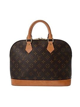 Louis Vuitton LOUIS VUITTON Louis Vuitton Monogram Alma Old Model Brown M51130 Women's Canvas Handbag AB Rank Used Ginzo (view 1)