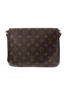 Louis Vuitton LOUIS VUITTON Louis Vuitton Monogram Musette Tango Short Brown M51257 Women's Canvas Shoulder Bag B Rank Used Ginzo (view 2)