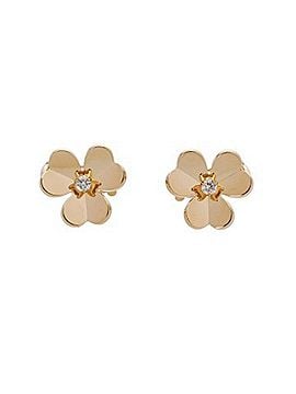 Van Cleef & Arpels VAN CLEEF &amp; ARPELS Frivole Diamond Earrings VCARB65700 Women's 18K Yellow Gold YG A Rank Used Ginzo (view 1)