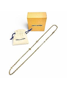 Louis Vuitton LOUIS VUITTON M02740 Chain LV Yours Monogram Flower Necklace Gold Made in Italy Men's Comes with Box and Dust Bag Highly Recommended ? (view 2)