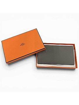 Hermès HERMES Citizen Twill Long Wallet, Veau Epsom Leather, Grimayer Silver Hardware, U Stamp, Made in France, Women's, with Box. (view 2)