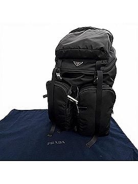 Prada PRADA 2VZ019 Triangle Logo Re-Nylon Leather Backpack Daypack Black Made in Italy Men's with Dust Bag (view 2)