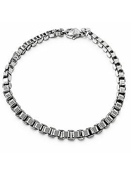 Tiffany & Co. TIFFANY&amp;Co. Tiffany Venetian SV925 Chain Bracelet, Silver, Weight 15.6g, Men's, Comes with Box and Dust Bag. (view 1)