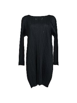 Issey Miyake Issey Miyake Pleats Please Midi Dress in Black Polyester (view 1)