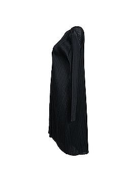 Issey Miyake Issey Miyake Pleats Please Midi Dress in Black Polyester (view 2)